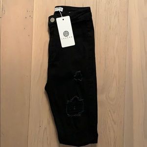 Legend London Black Ripped Jeans